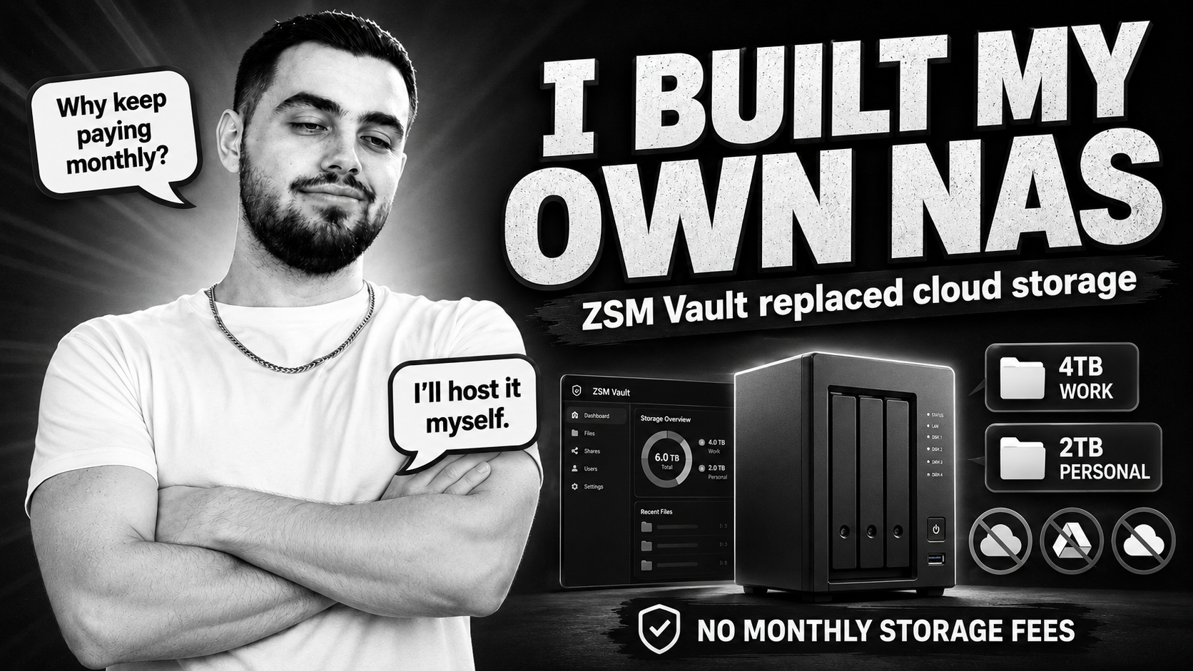 ZSM Vault: The Self-Hosted NAS I Built to Replace Cloud Storage